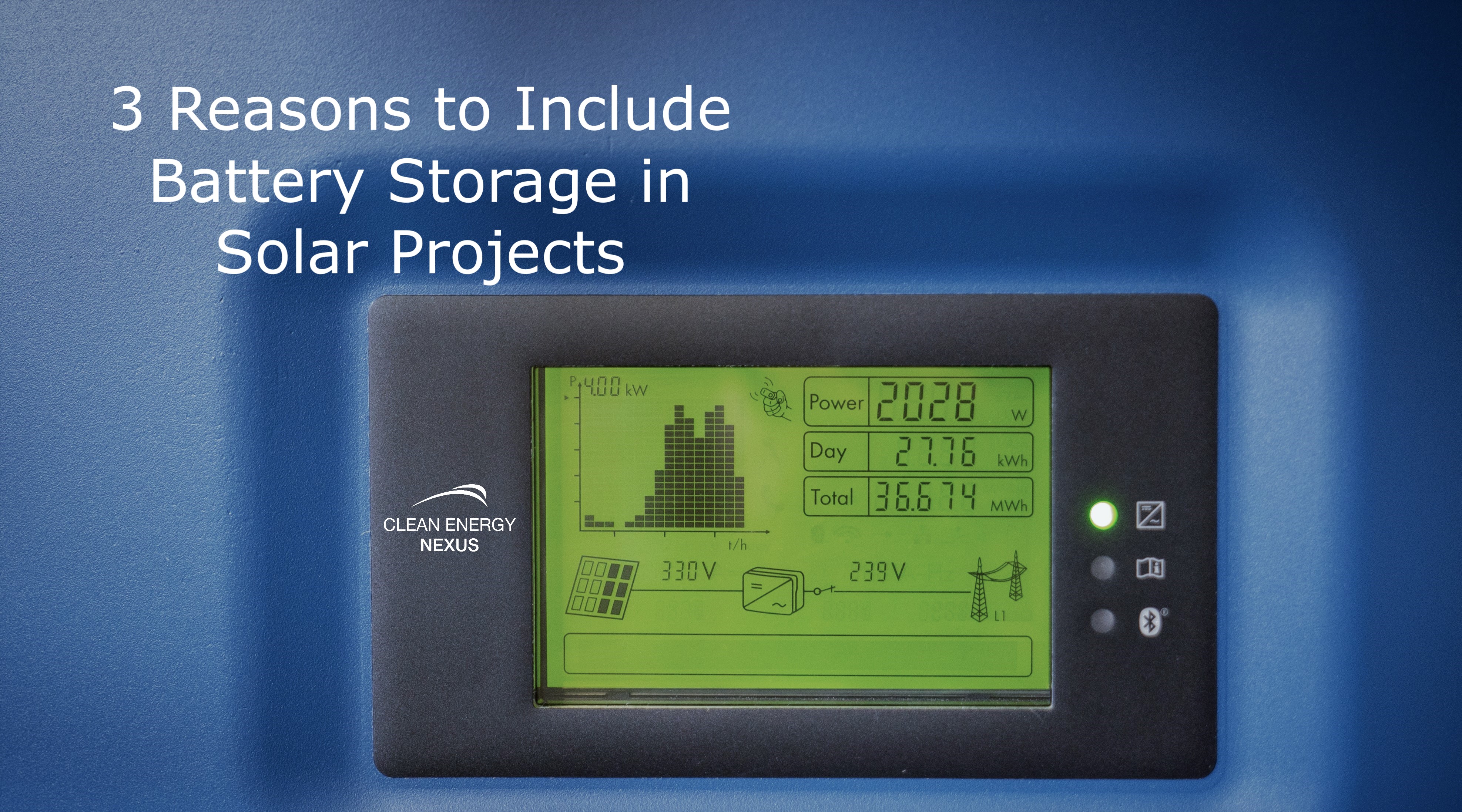 3 Reasons to Include Battery Storage